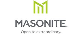 Masonite Logo. Open to Extraordinary.